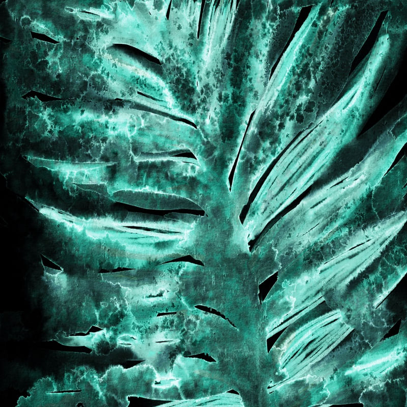 PARADISE PALM, SPECTRAL GREEN INVERTED