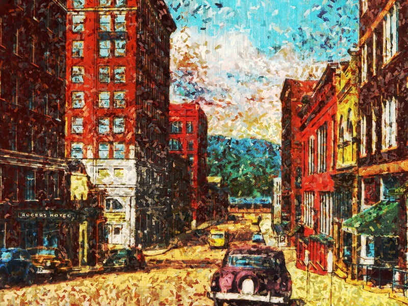 VINTAGE STREET EM TINTA