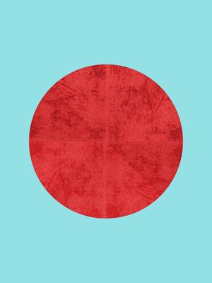 RED SUN IN BLUE SKY