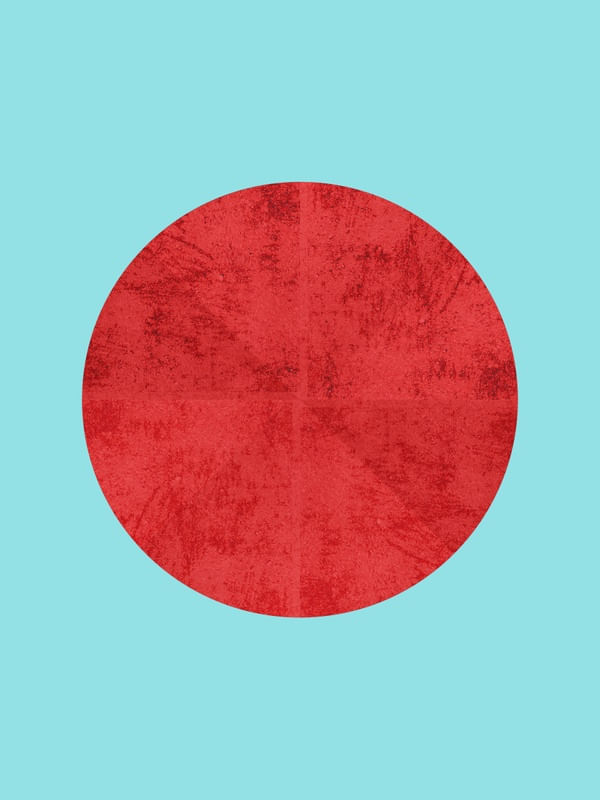 RED SUN IN BLUE SKY
