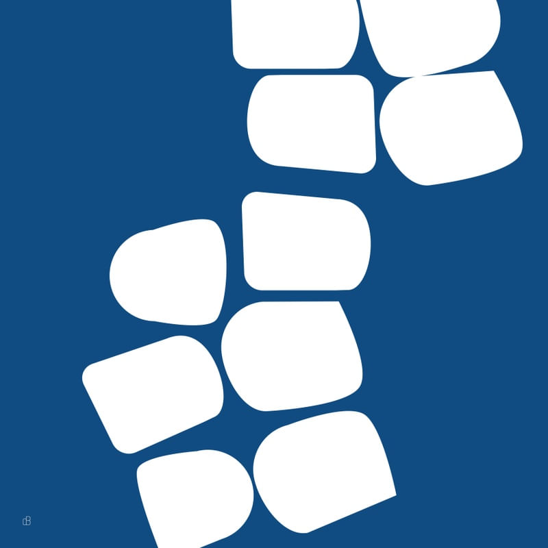 BLUE AND WHITE MINIMALS Q16