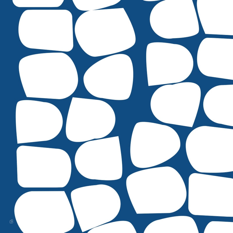 BLUE AND WHITE MINIMALS Q19