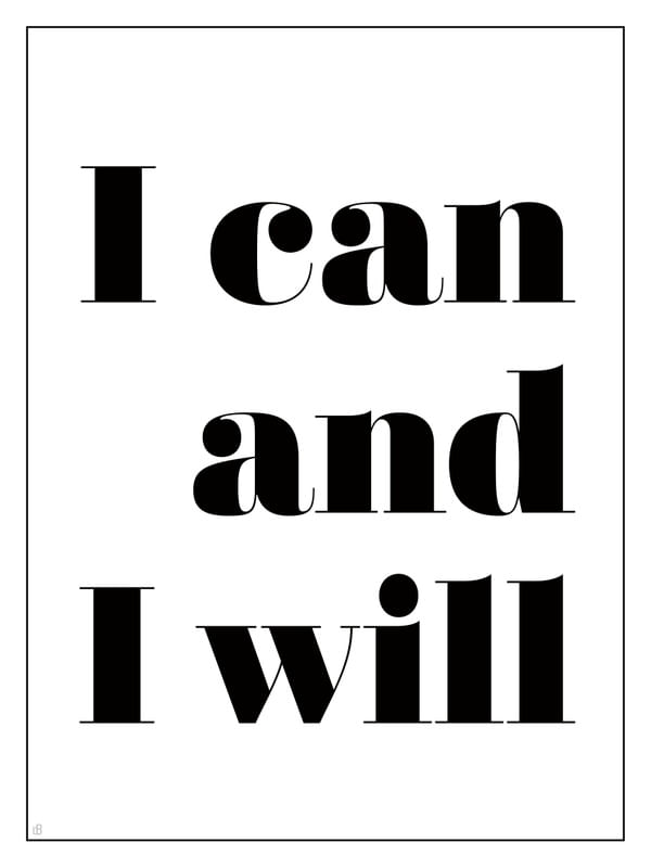 I CAN AND I WILL PB