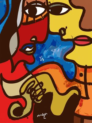 CASAL MÃOS DADAS_LINHA_MARROM