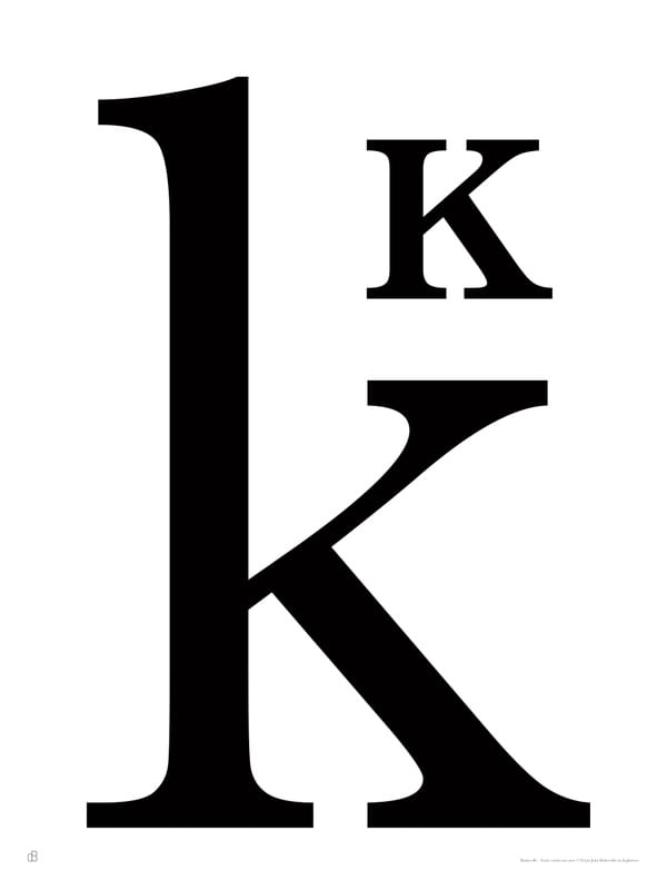 ALFABETO BASKERVILLE - K
