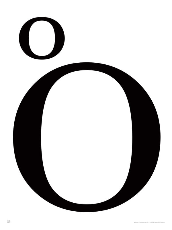 ALFABETO BASKERVILLE - O