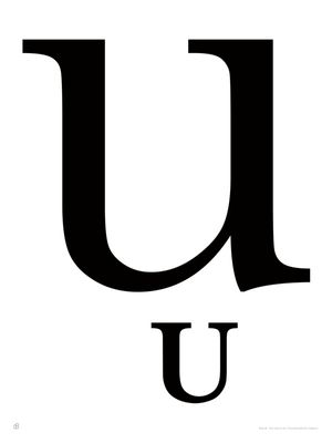ALFABETO BASKERVILLE - U