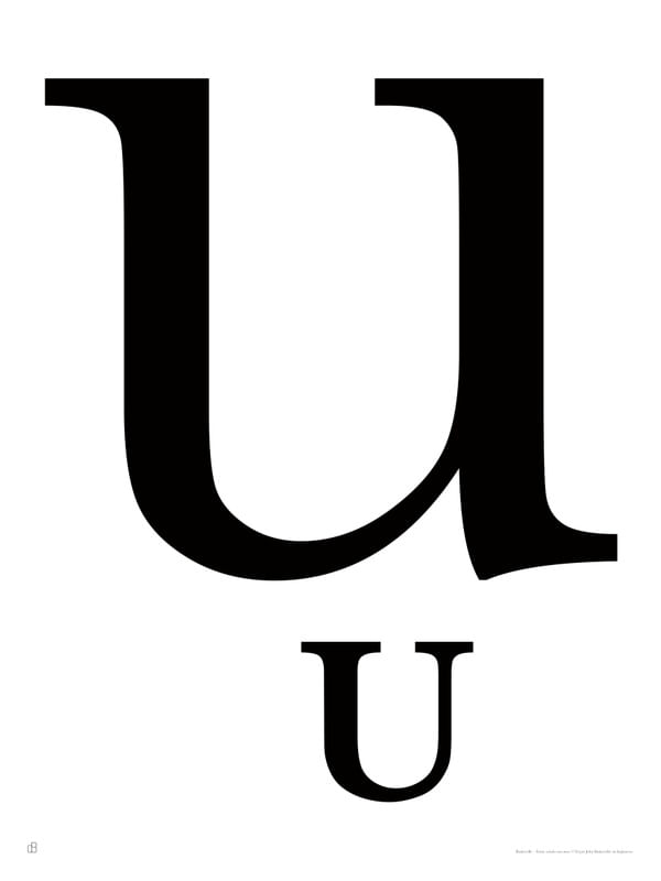 ALFABETO BASKERVILLE - U