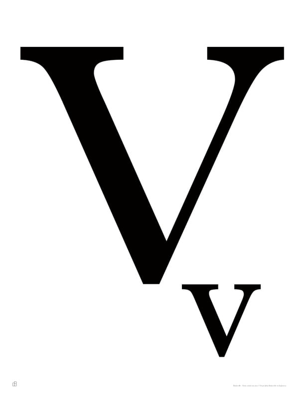 ALFABETO BASKERVILLE - V