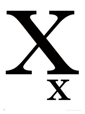 ALFABETO BASKERVILLE - X