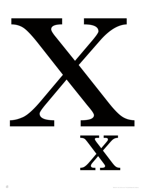 ALFABETO BASKERVILLE - X