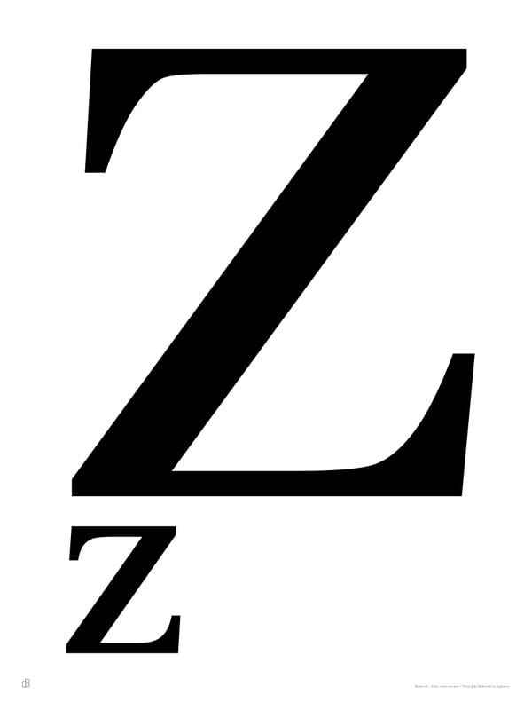 ALFABETO BASKERVILLE - Z