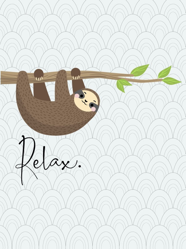 ARTE BICHO PREGUIÇA RELAX