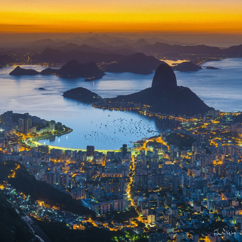 AMANHECER NO RIO II - PINTURA A ÓLEO