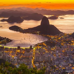 AMANHECER NA GUANABARA - PINTURA A ÓLEO