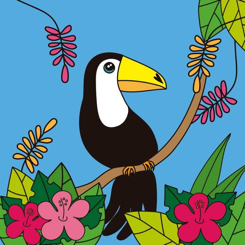 TUCANO NO JARDIM