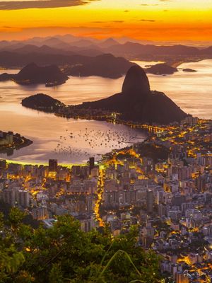AMANHECER NA GUANABARA II - PINTURA A ÓLEO