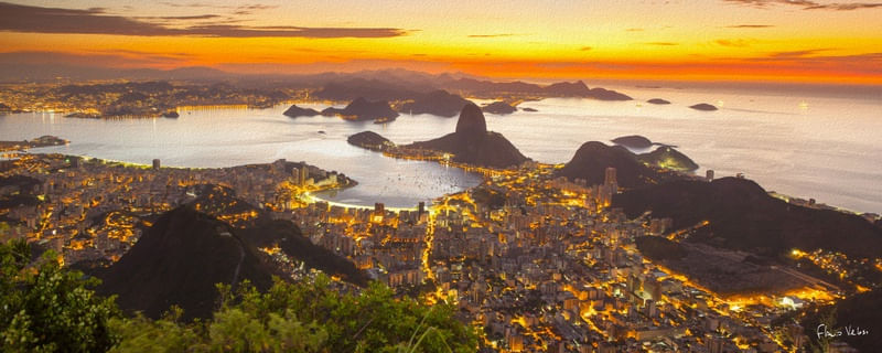 AMANHECER PADRÃO RIO DE JANEIRO - PINTURA A ÓLEO