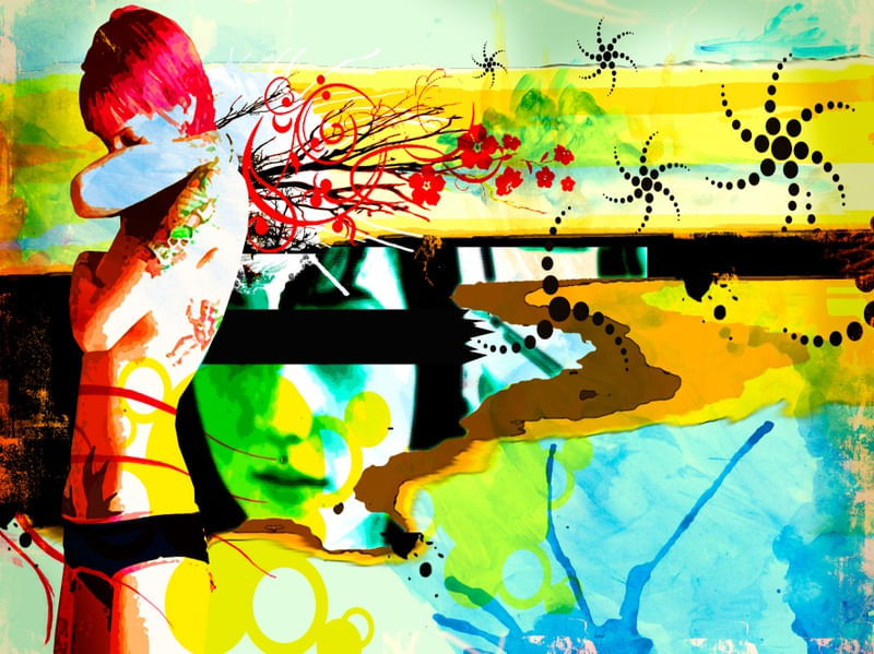 GAROTA COLORIDA