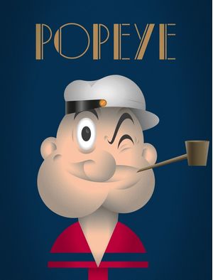 POLYGONAL PORTRAIT - POPEYE