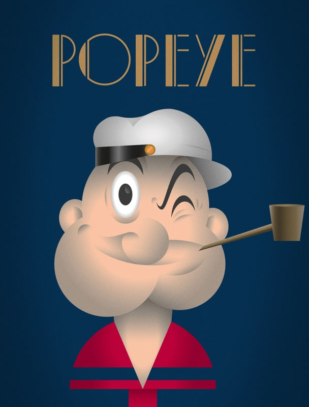 POLYGONAL PORTRAIT - POPEYE
