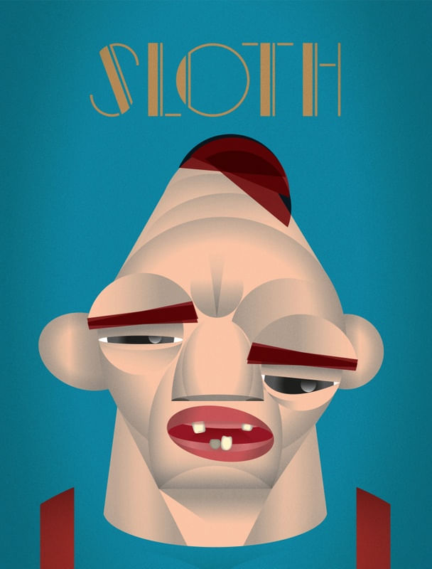 POLYGONAL PORTRAIT - SLOTH GOONIES
