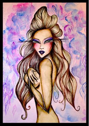 PURPLE AND BLUE