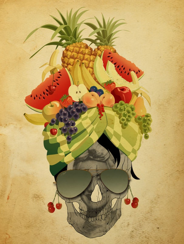 SKULL CARMEN MIRANDA