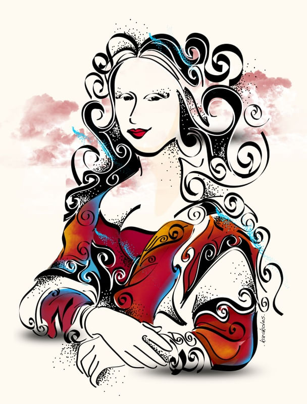 MONALISA ENCARACOLADA