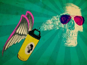 SPRAY CAN SKULL