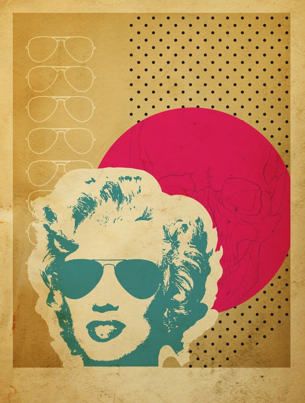 SKULL MARILYN MONROE