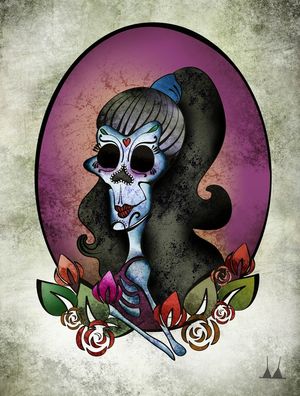 MEXICAN SKULLGIRL #1