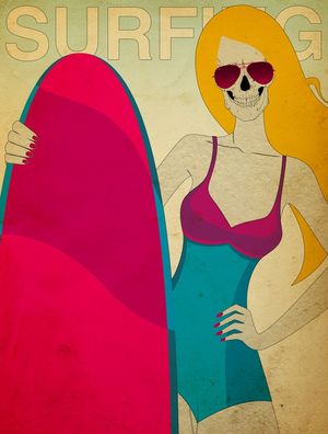 SKULL SURF GIRL