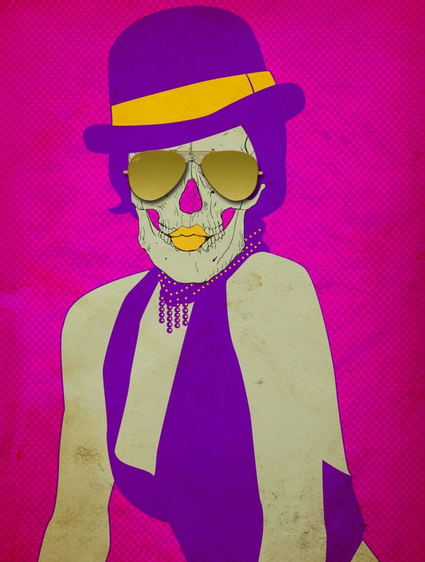 SKULL PURPLE GIRL