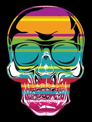SKULL COLORS BLACK