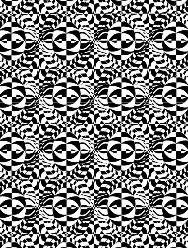 AFRICAN MASK PATTERN