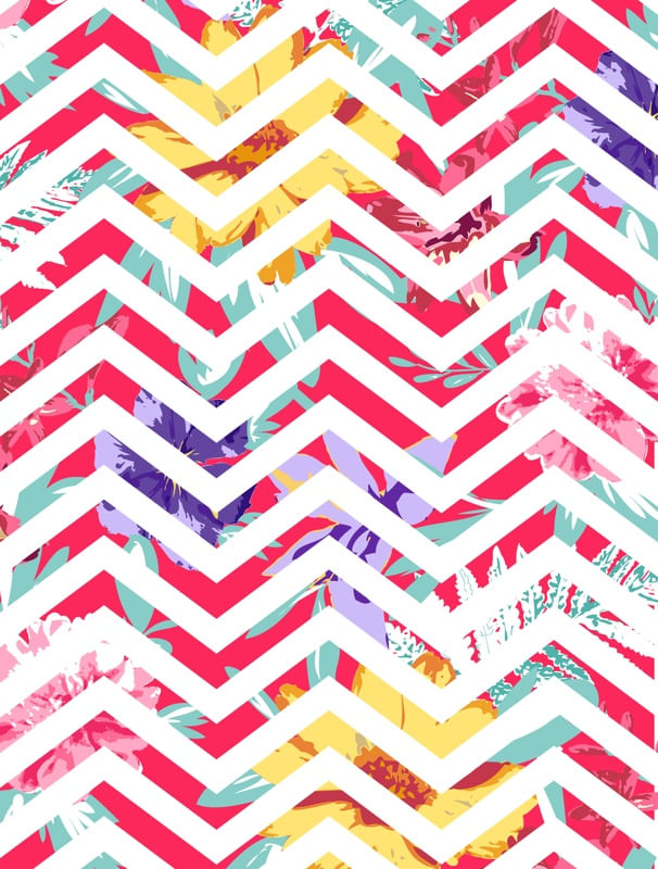 CHEVRON FLOWERS 2