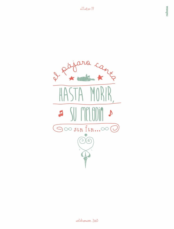 EL PÁJARO CANTA HASTA MORRIR