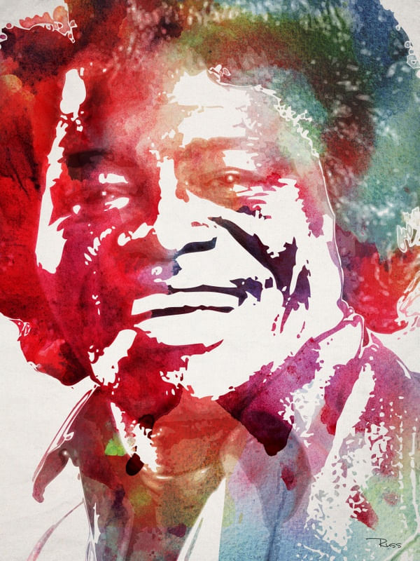 JAMES BROWN WATER COLOR