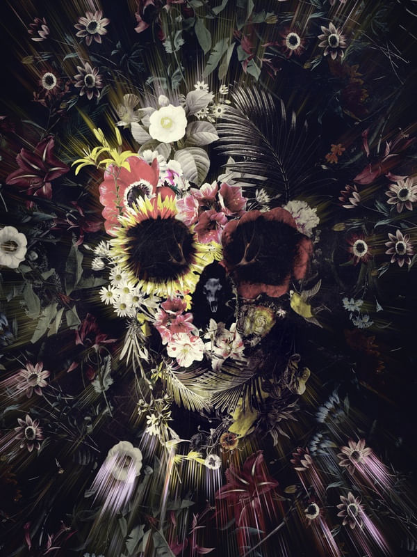 Quadro Decorativo GARDEN SKULL