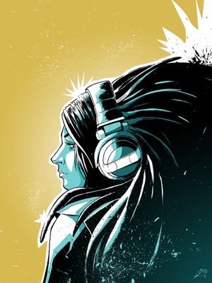 BLUE HEADPHONE
