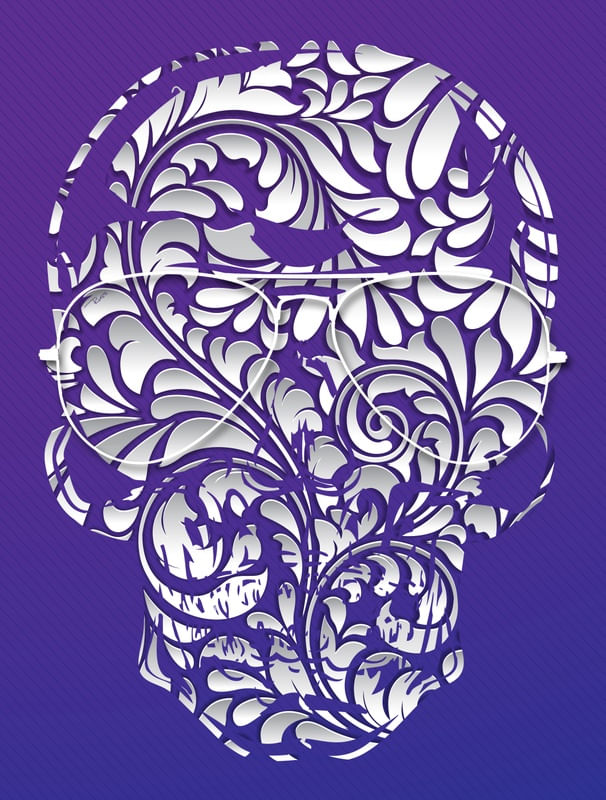 SKULL SEAMLESS PATTERN 3