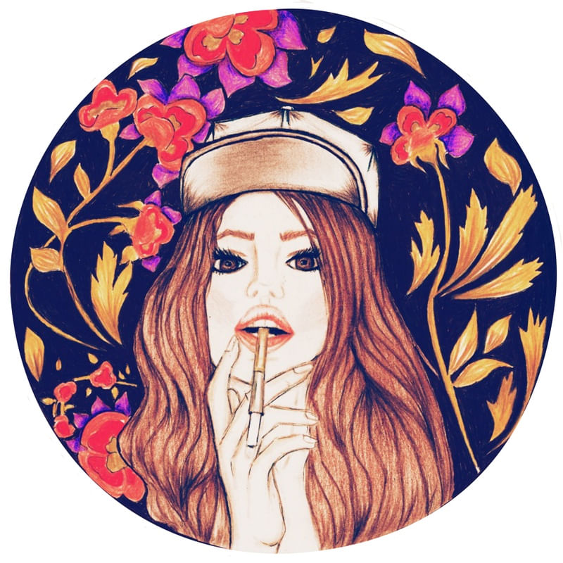 GIRL SMOKING.