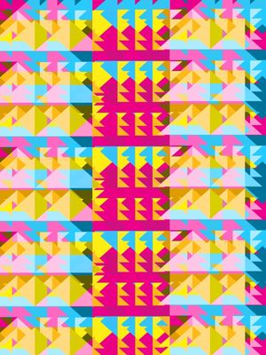 ABSTRACT PYRAMID COLORS