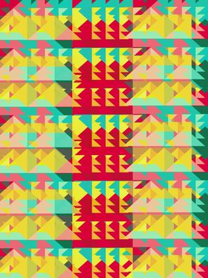ABSTRACT PYRAMID COLORS 3