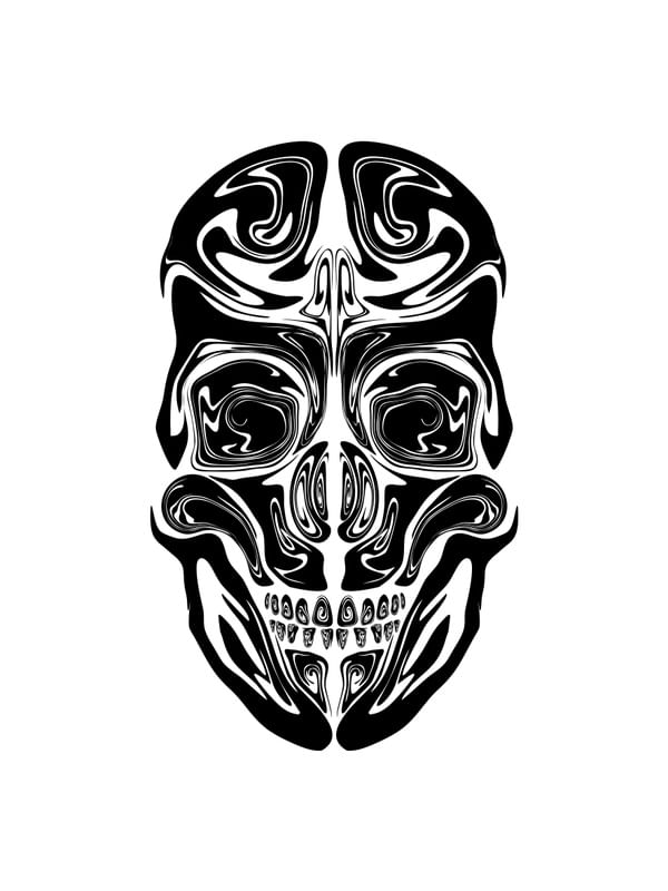 BLACK OIL SKULL