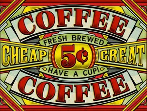 OLD COFFEE SIGN