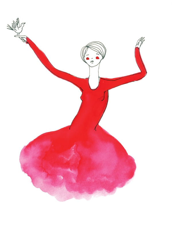BAILARINA COM PÁSSARO