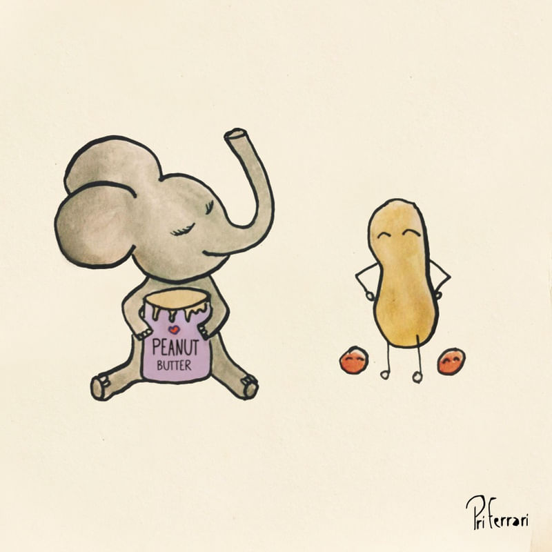 AMIZADES IMPROVÁVEIS: O ELEFANTE E O AMENDOIM