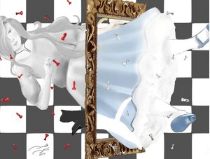 THROUGH THE LOOKING-GLASS AND WHAT ALICE FOUND THERE